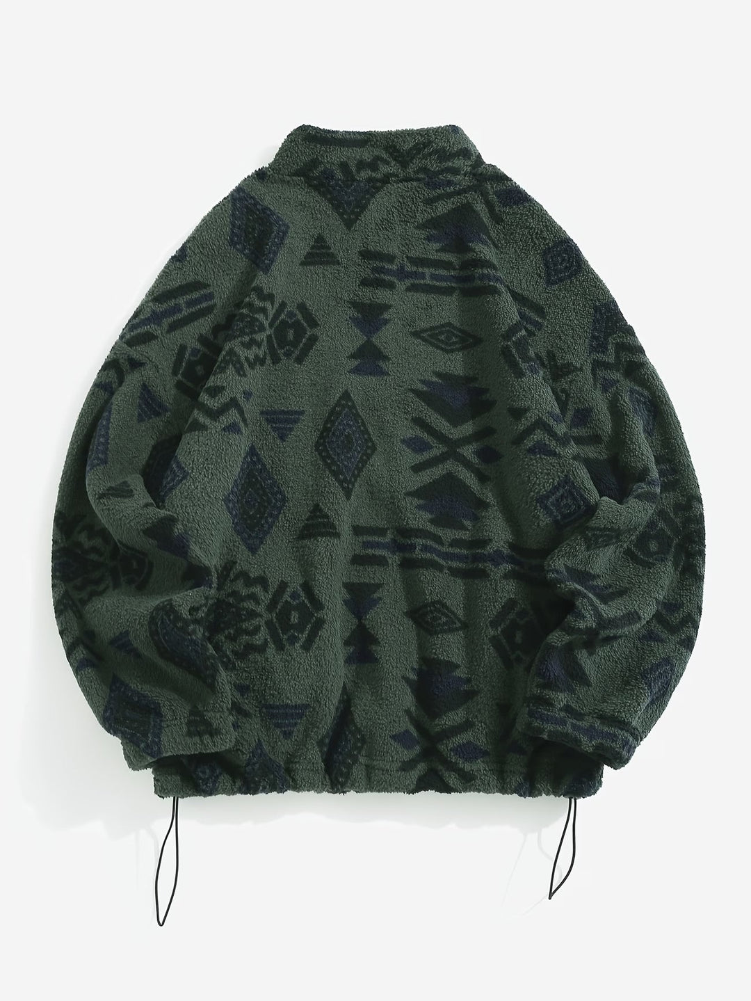 Anelalina - Long Sleeve Geometric Print Jacket