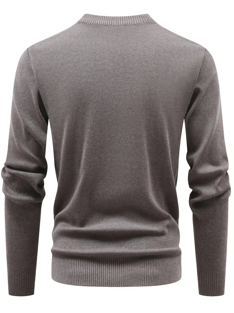 Yoann - Quarter-Zip Knitted Sweater