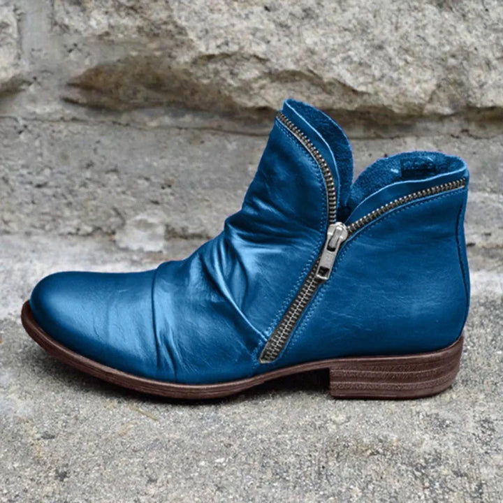 Lianella - Orthopedic Ankle Boots With Zipper