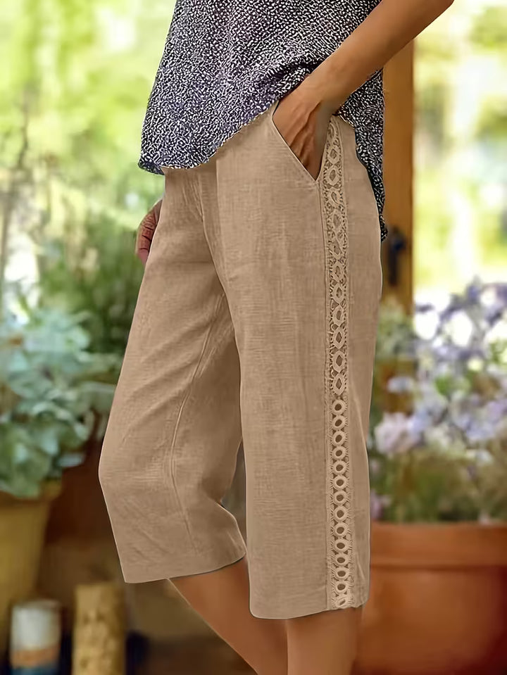 Arnisa - Comfortable Summer Side Lace Pocket Pant