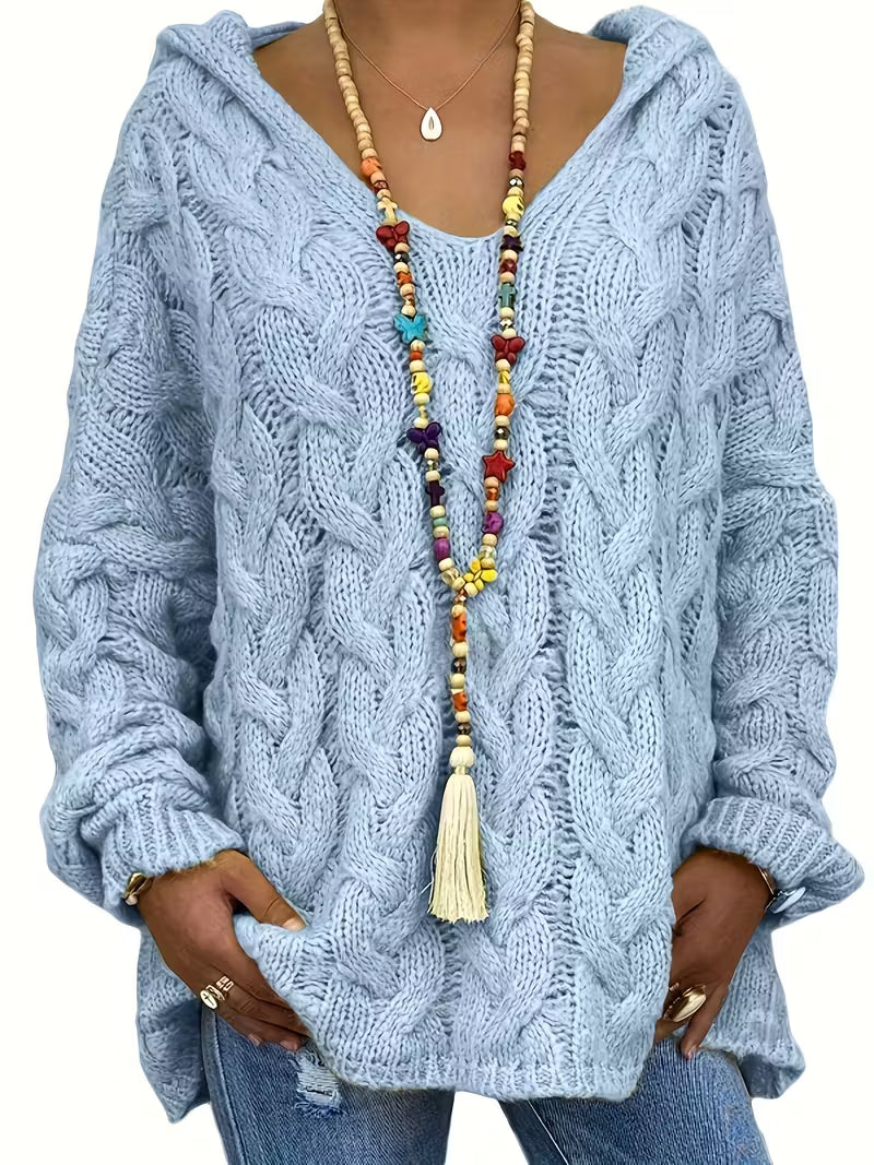 Miette - Casual Long Sleeve Knitted Sweater