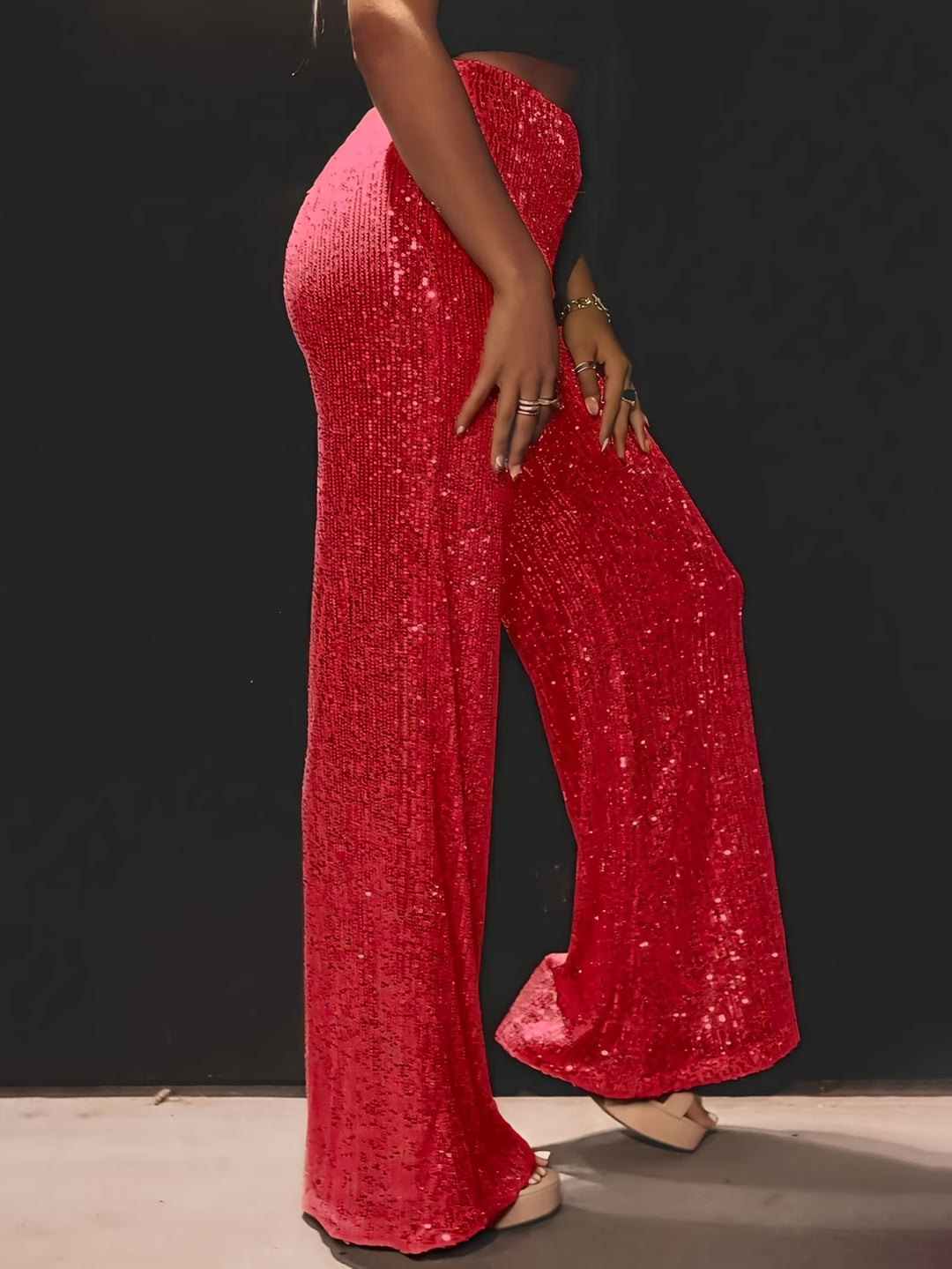 Tnora - Wide Leg High Waist Trouser