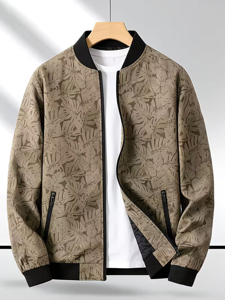 Dagan - Casual Long Sleeve Sports Jacket With Zipper