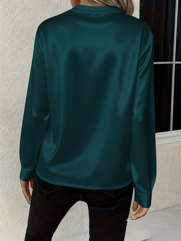 Ronika - Long Sleeve V-Neck Blouse