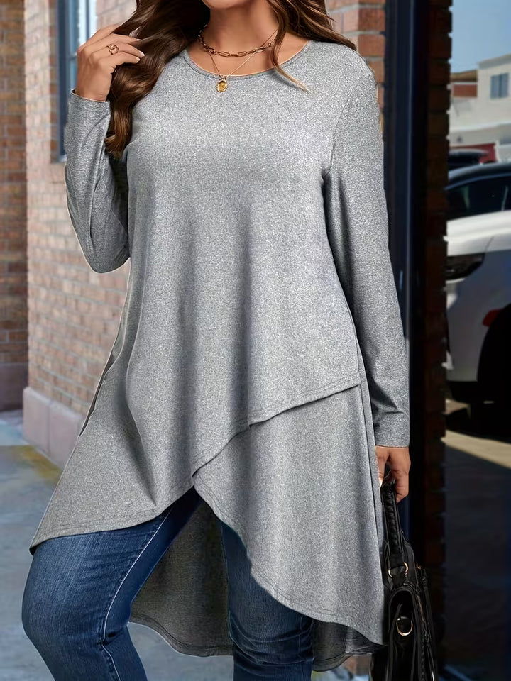 Neasa - Elegant Long Sleeve T-Shirt