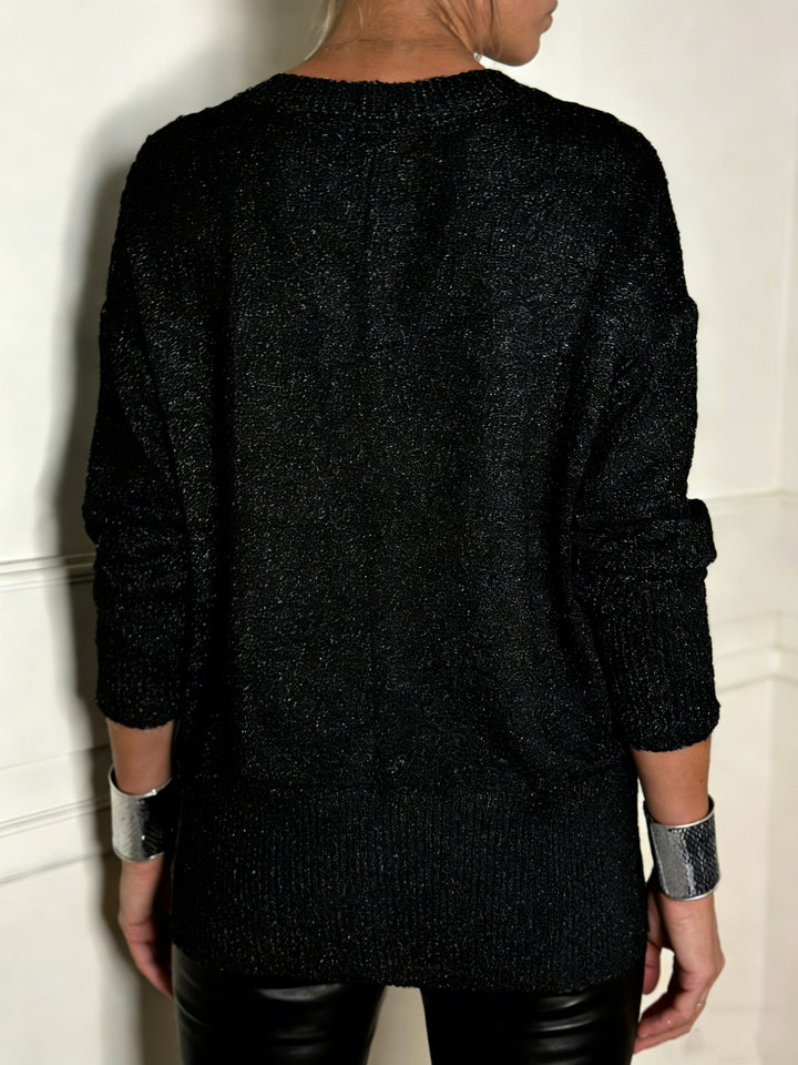 Healy - Knitted Sweater With V-Neck