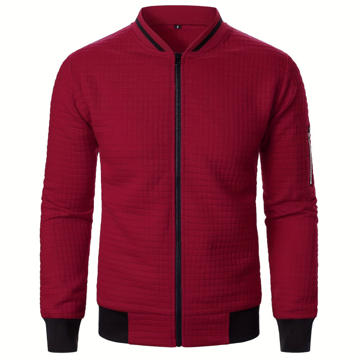 Sevemir - Zipper Stand-Up Collar Cardigan Jacket
