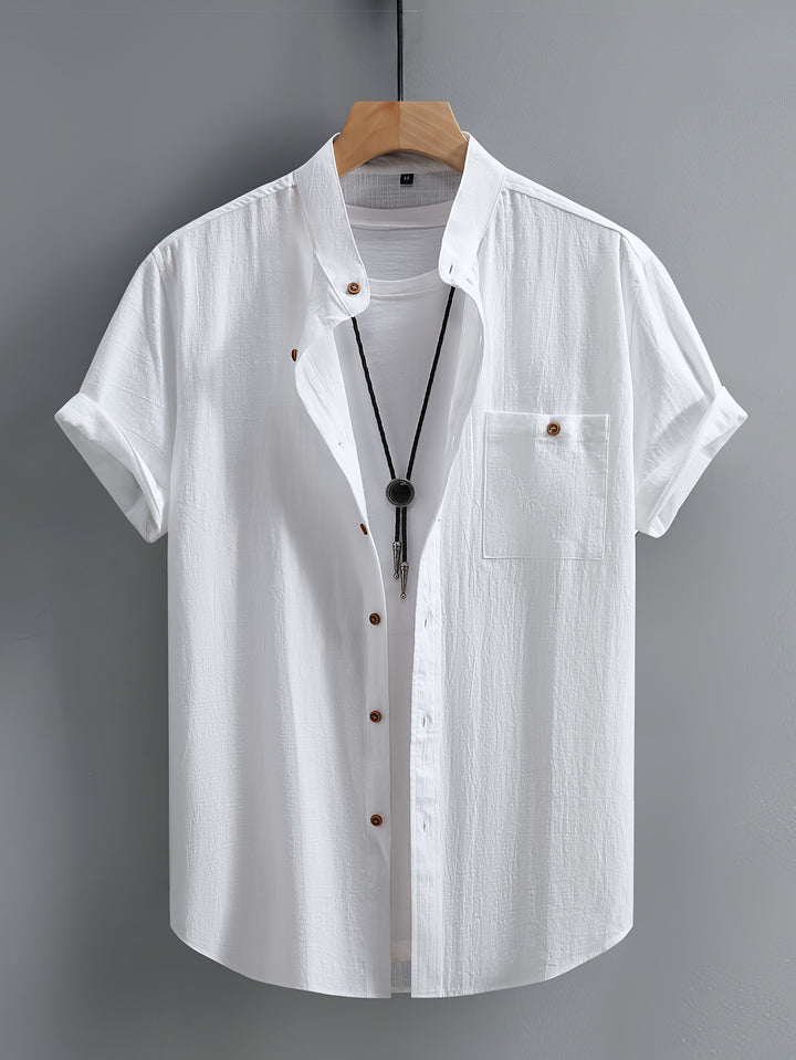 Tejada - Casual Cotton Shirt With Pocket
