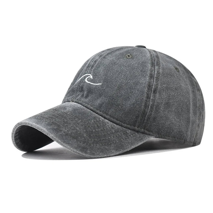 Erkan - Wave Ripple Embroidery Cap