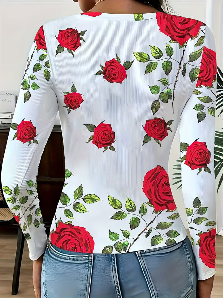 Rabiye - Square-Neck Floral Printed Top