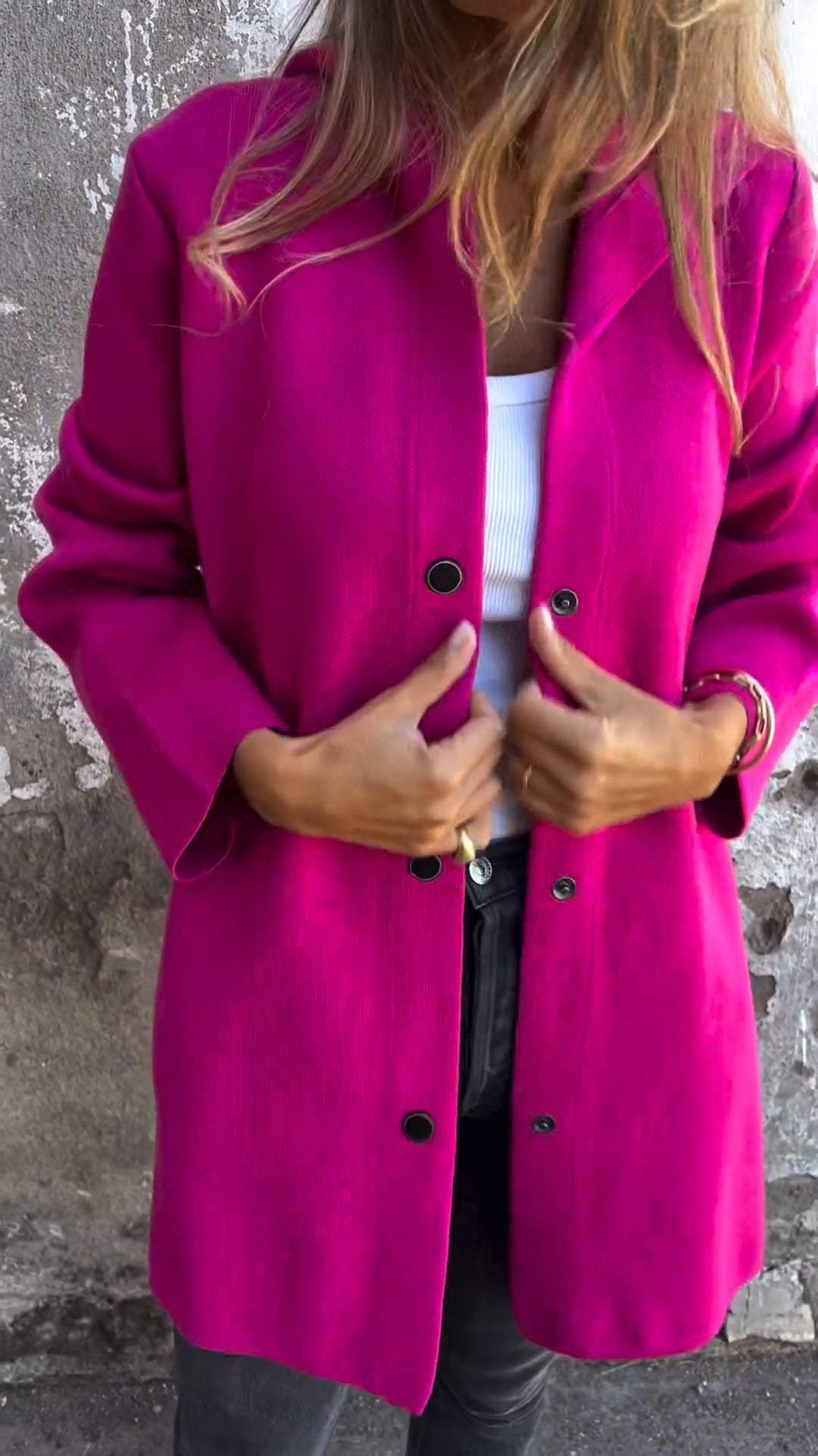 Isolde - Button Front Cardigan with Hood