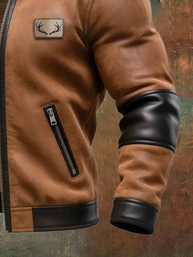 Labuschagne - Warm Vintage Suede And Leather Jacket