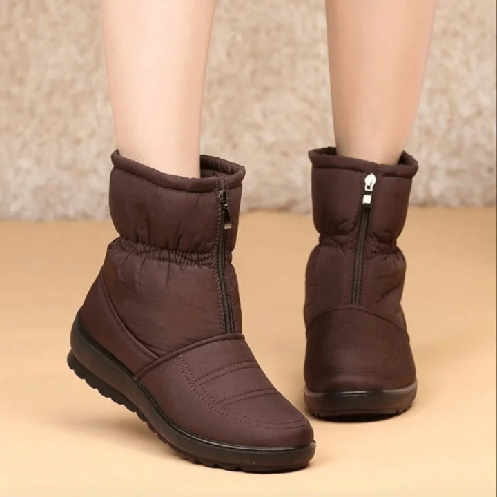 Afonia - Water Resistant Snow Boots with Zipper