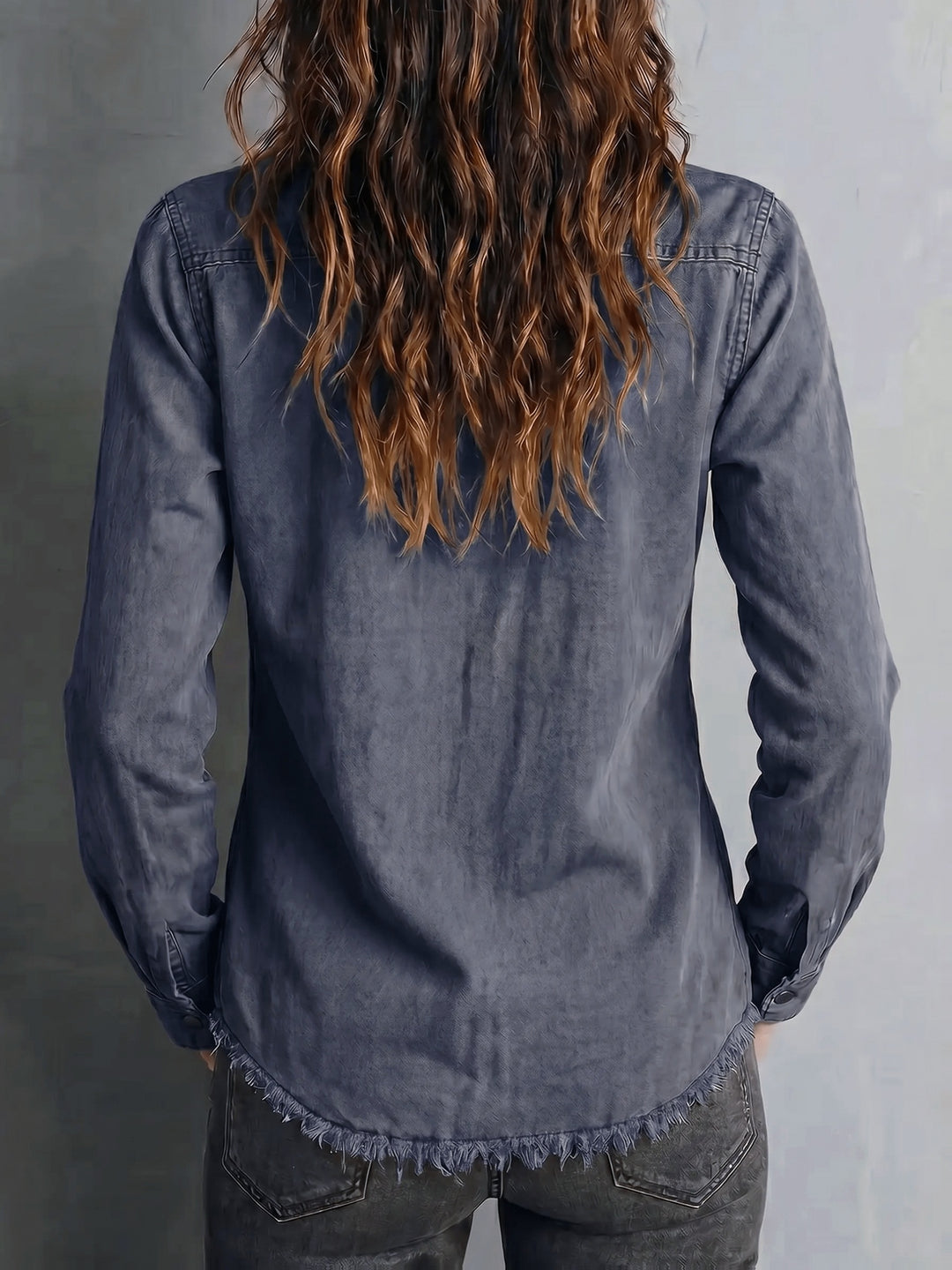 Blazka - Stylish Button Front Shirt With Pocket