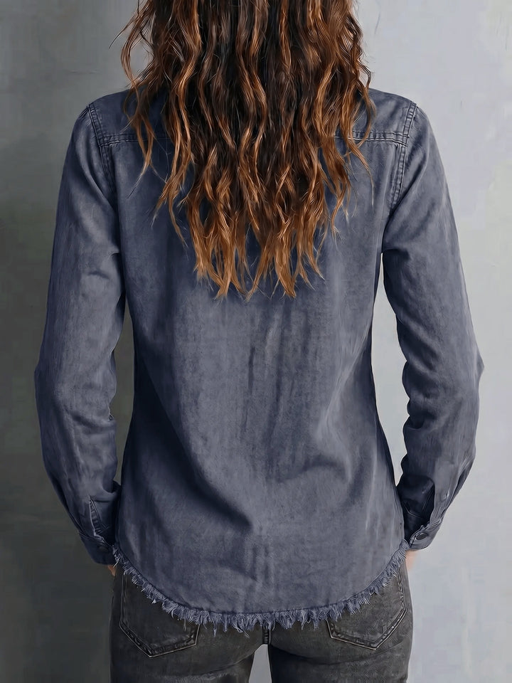 Blazka - Stylish Button Front Shirt With Pocket