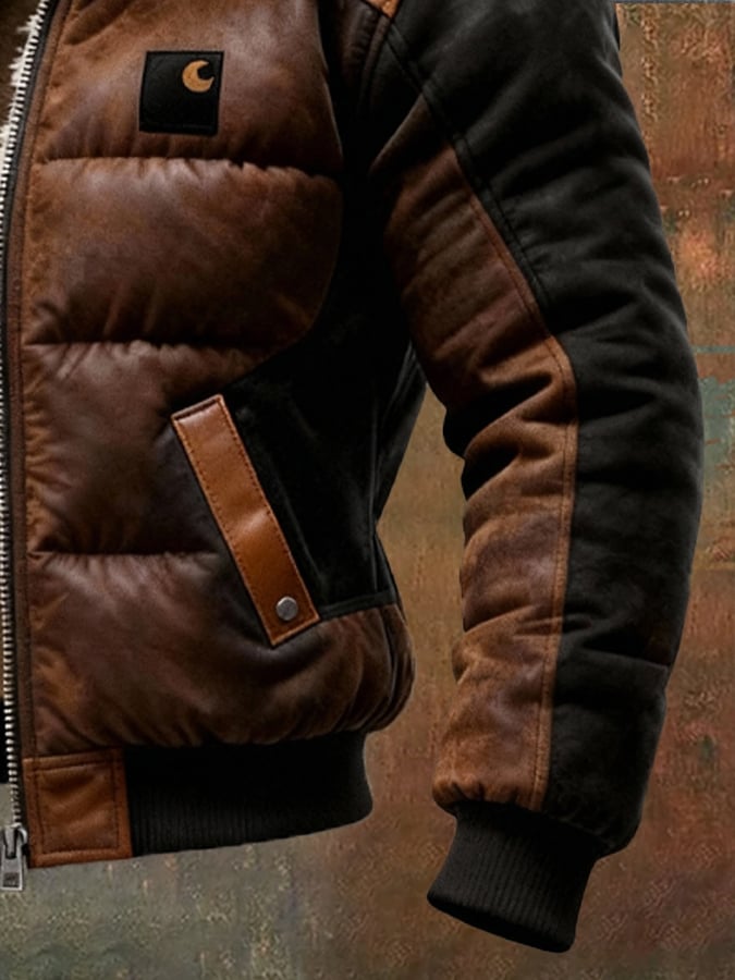 Patrik - Double Layer Collar Padded Jacket