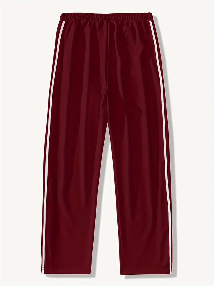 Mendis - Casual Sport Straight-Leg Pant With Snap Button