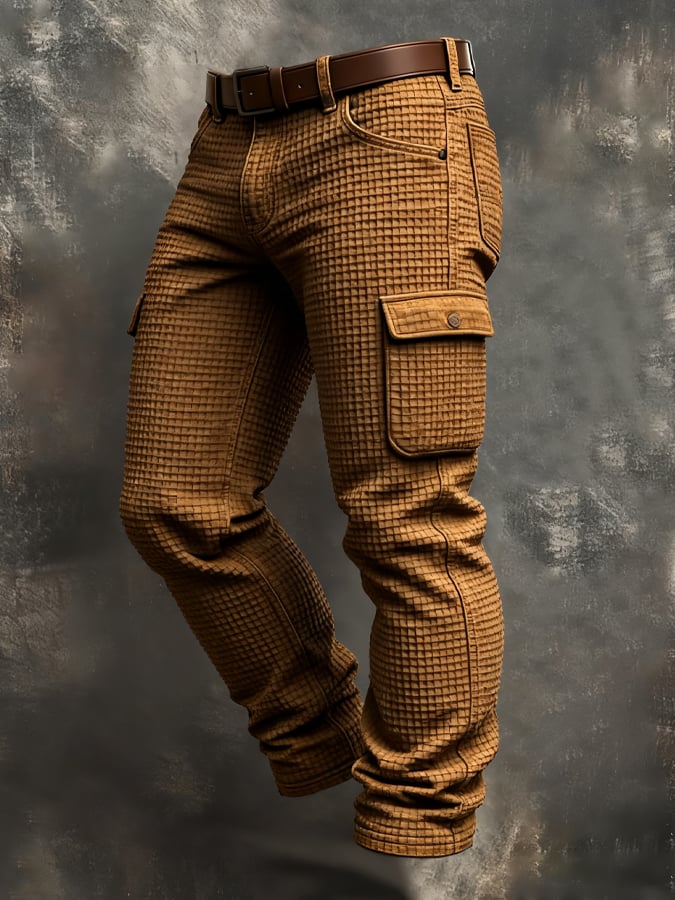Conway - Vintage Outdoor Distressed Adventure Waffle Multi-Pocket Pant