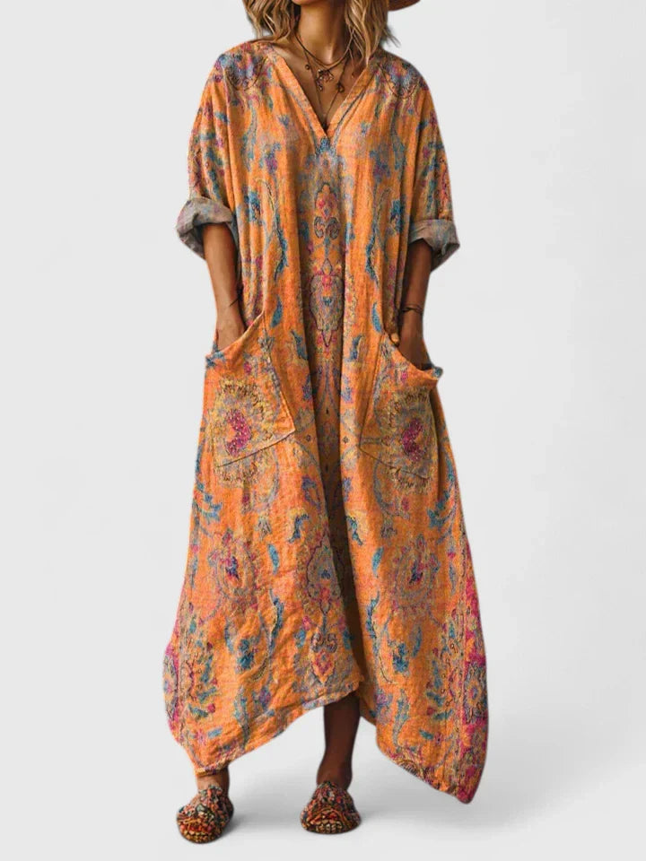 Ketzia - Elegant Long Dress with Pockets