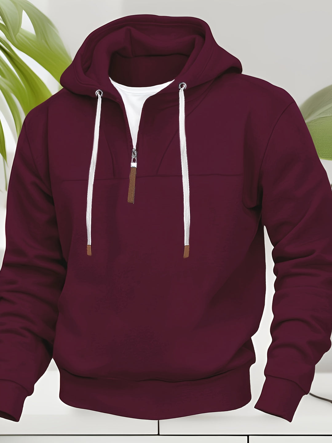 Kolton - Hooded Sweatshirt with Half Zipper