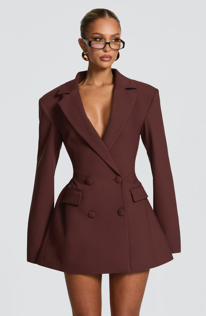 Pala - Short Ivory Blazer Dress