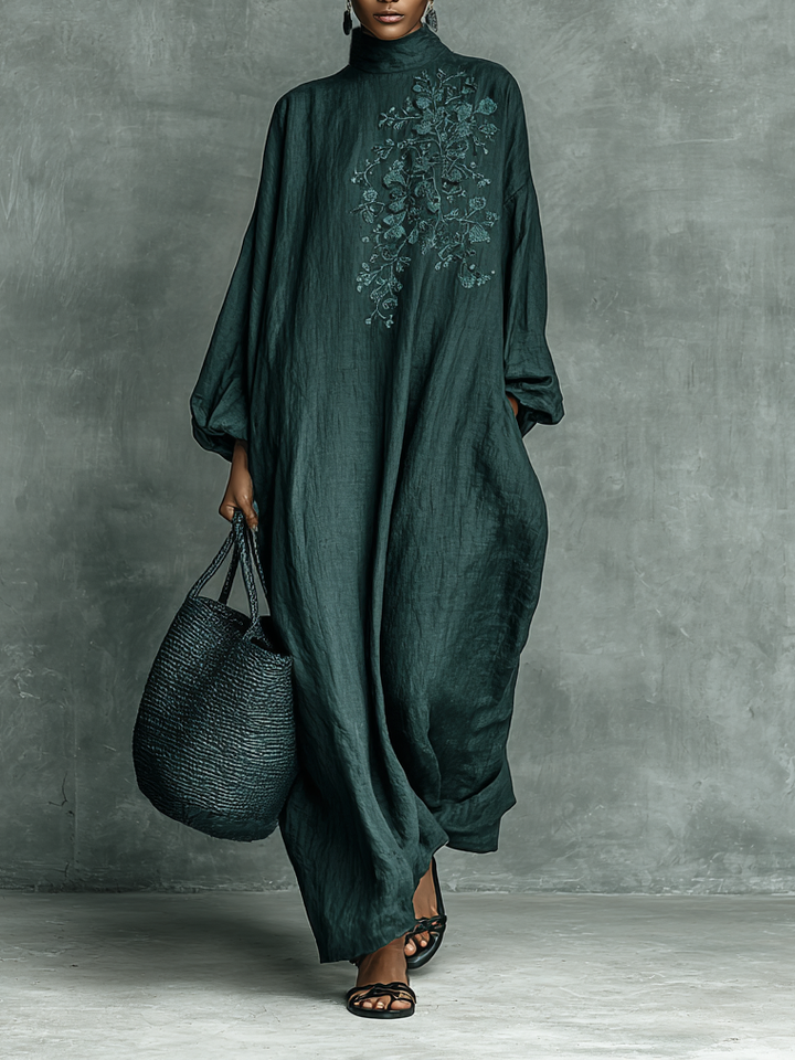 Mirra - Loose-Fitting Maxi Dress With Long Sleeves