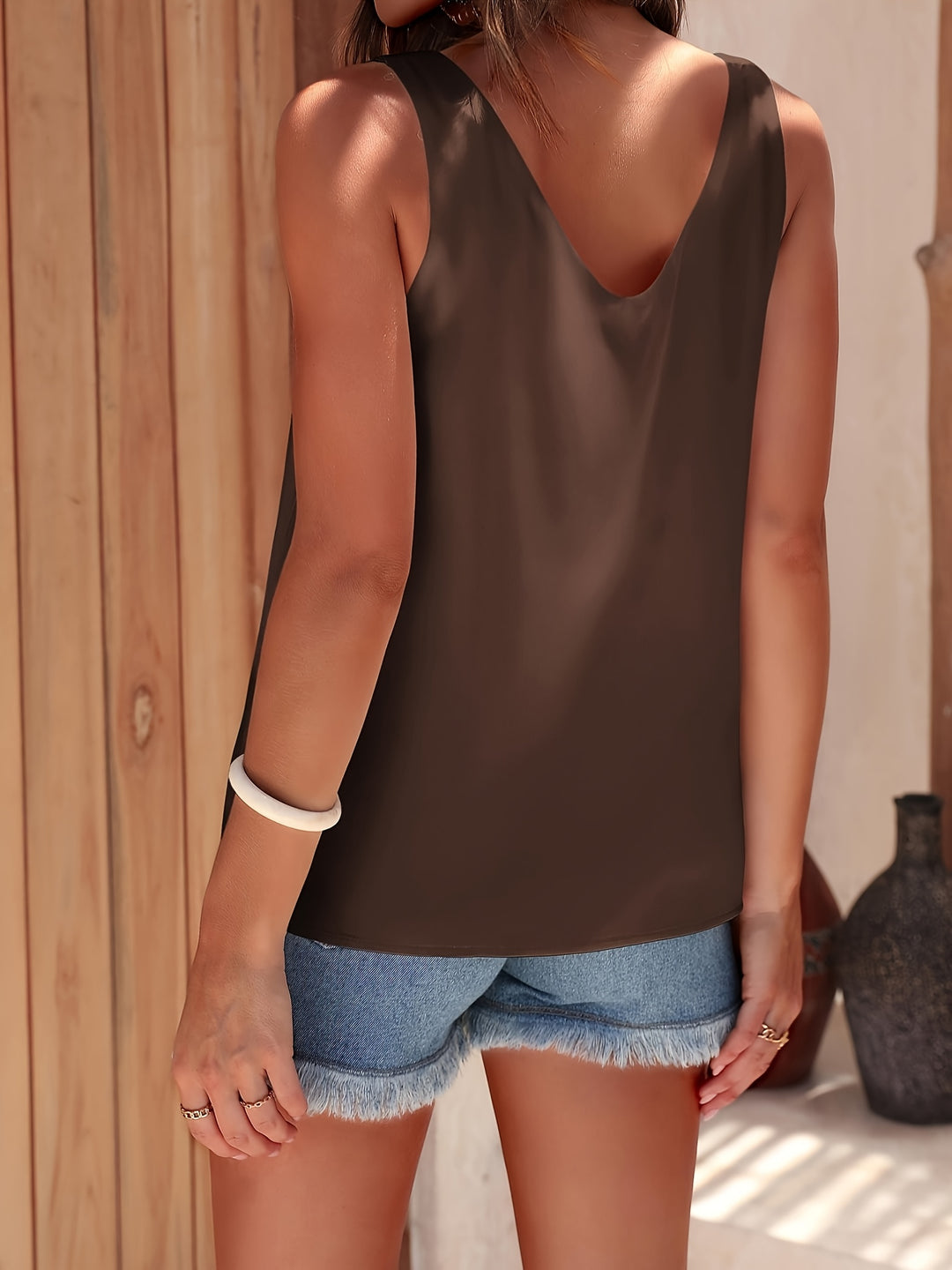 Ulyana - Stylish V Neck Blouse
