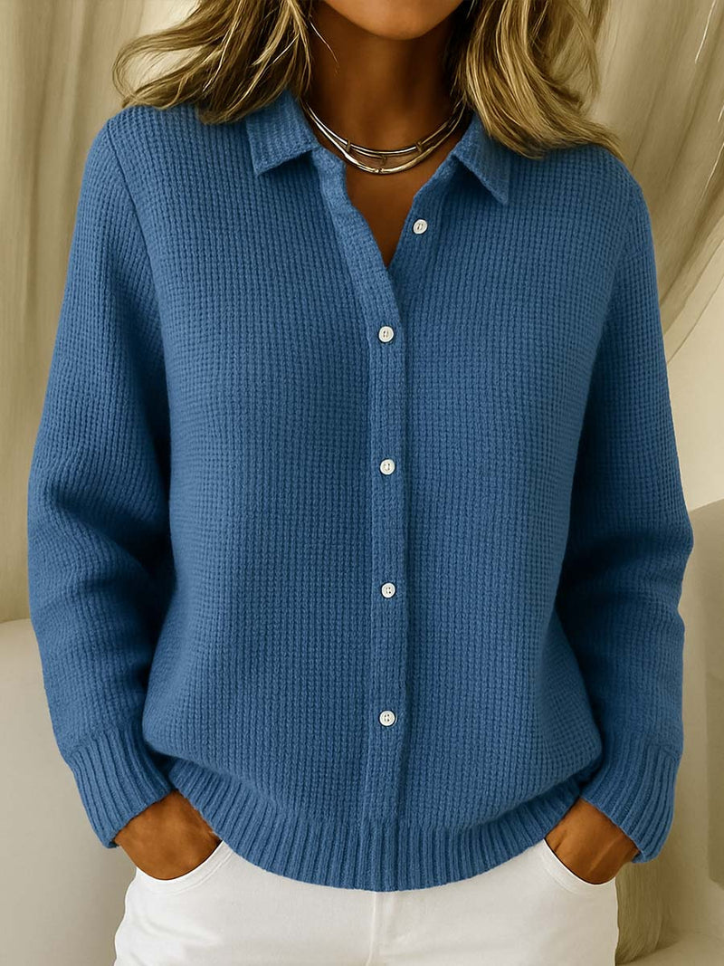 Miruna - Classic Button-down Knitted Shirt