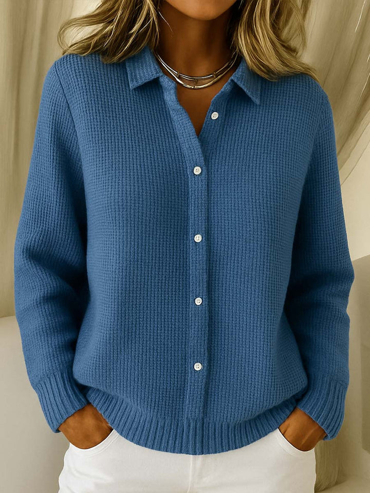 Miruna - Classic Button-down Knitted Shirt