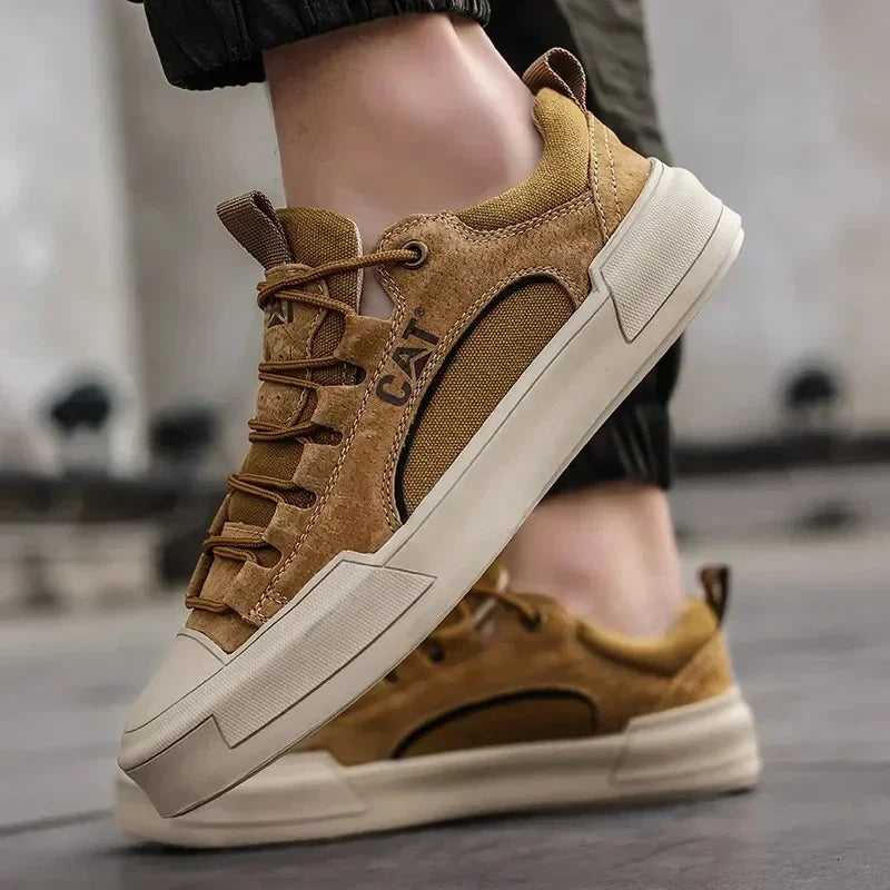 Fohicast - Casual Suede Lace Up Sneakers