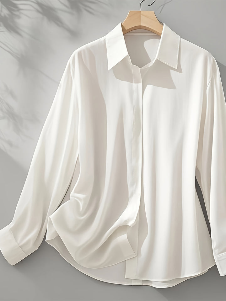 Elenochka - Stylish Long Sleeve Button Up Shirt