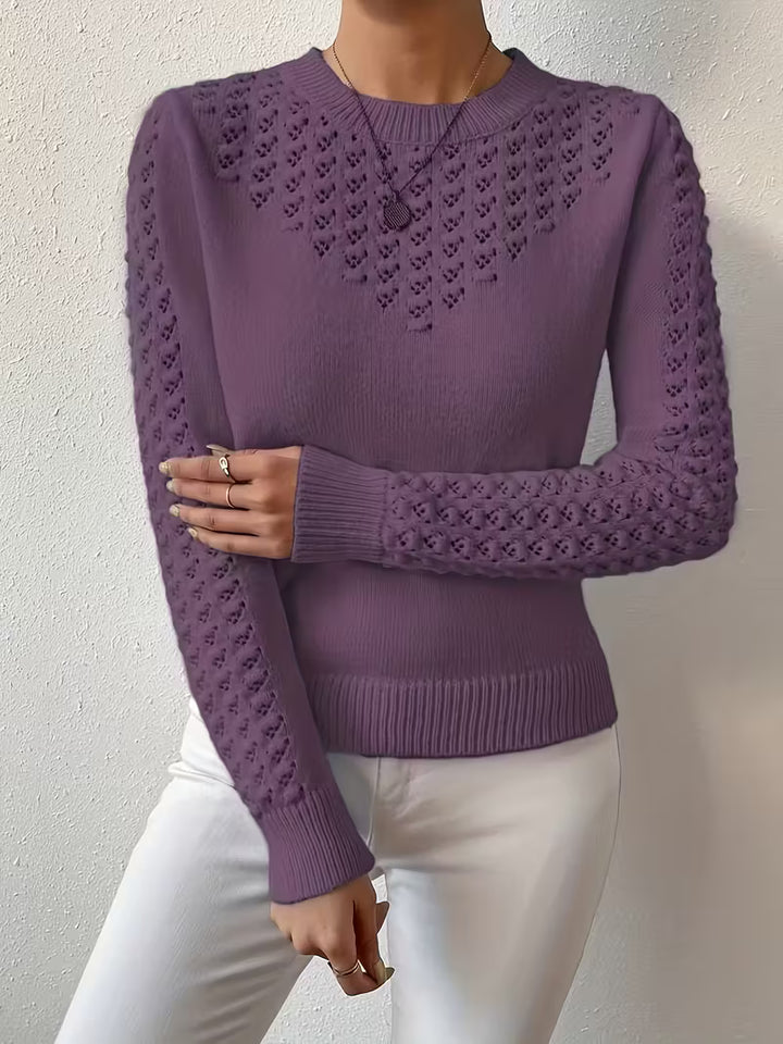 Shannen - Long Sleeve Knitted Sweater