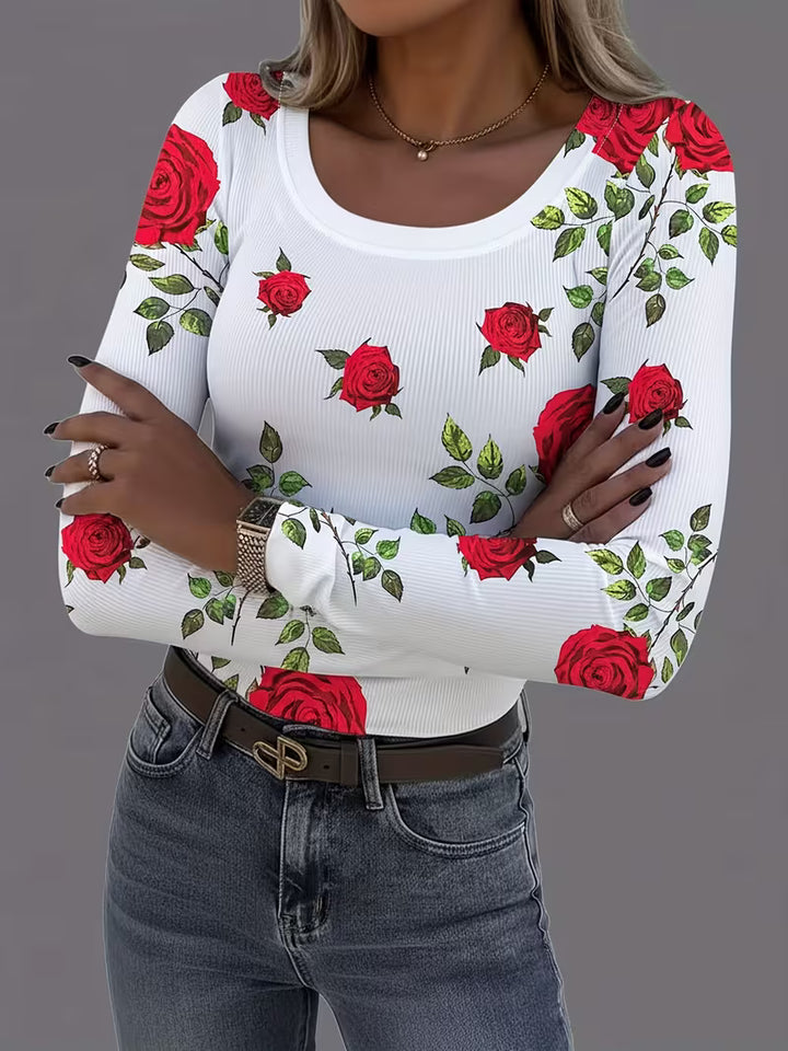 Rabiye - Square-Neck Floral Printed Top