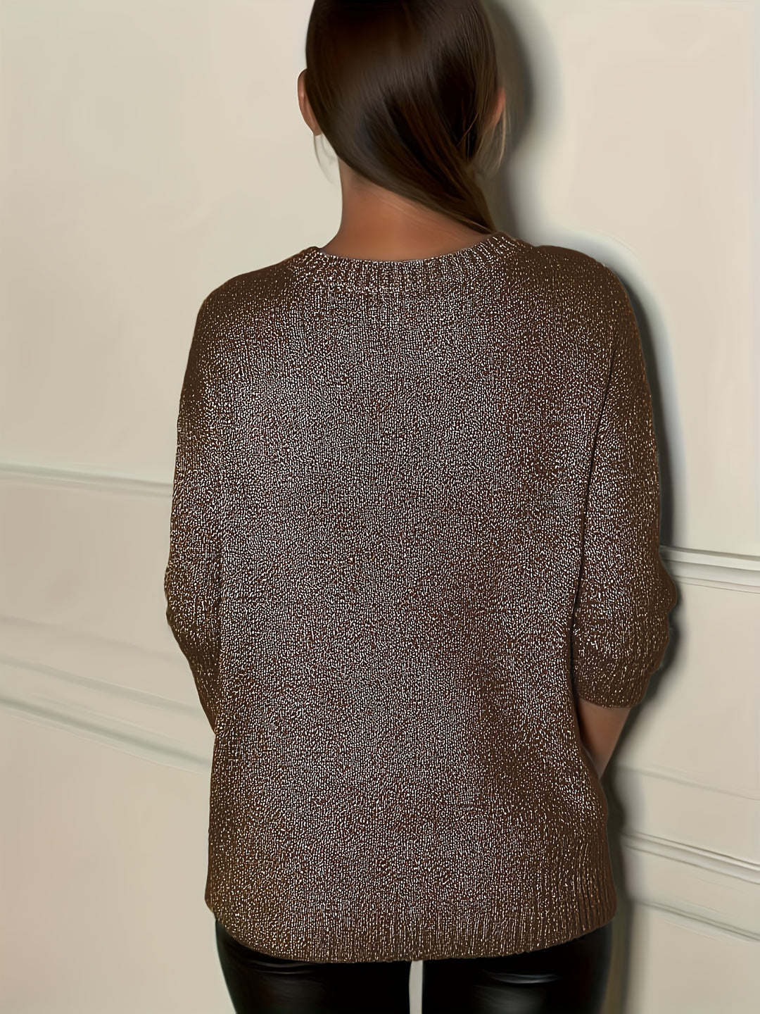 Healy - Knitted Sweater With V-Neck