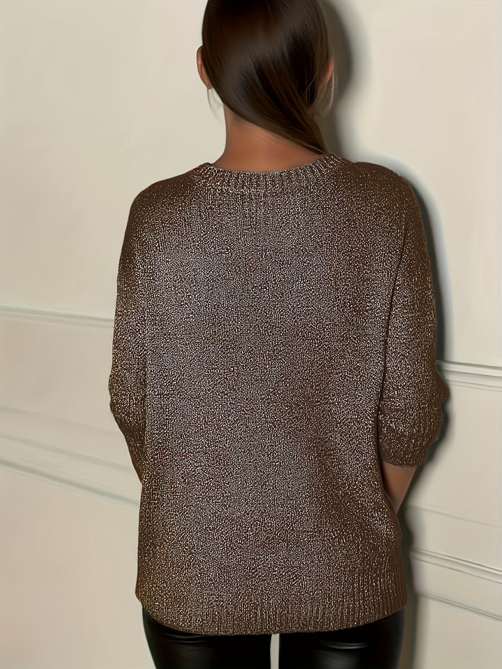 Healy - Knitted Sweater With V-Neck