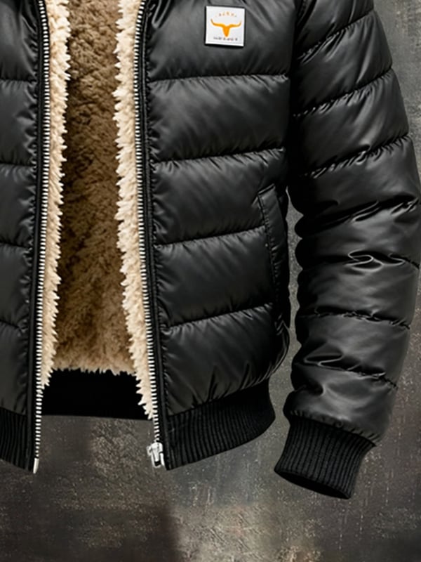 Youssouf - Vintage Leather Stitching Outdoor Jacket