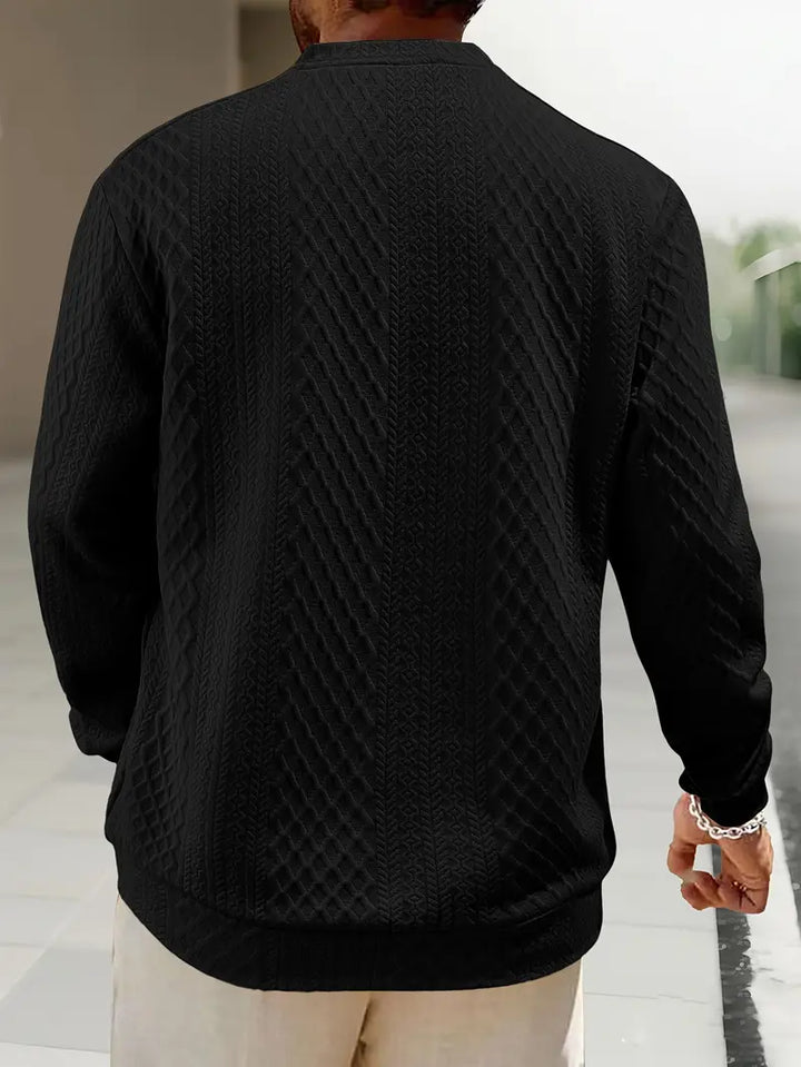 Warriner - Long Sleeve Sweatshirt With Geometric Pattern