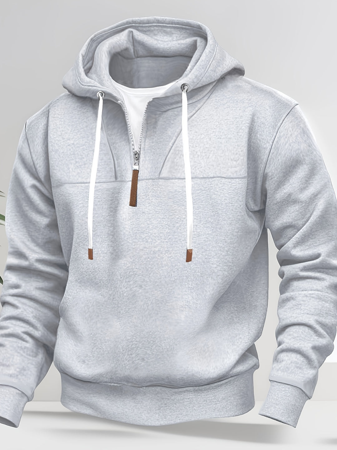 Kolton - Hooded Sweatshirt with Half Zipper