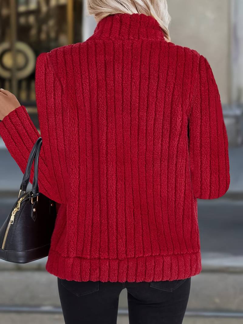 Zoharia - Stylish Long Sleeve Winter Jacket With Pocket