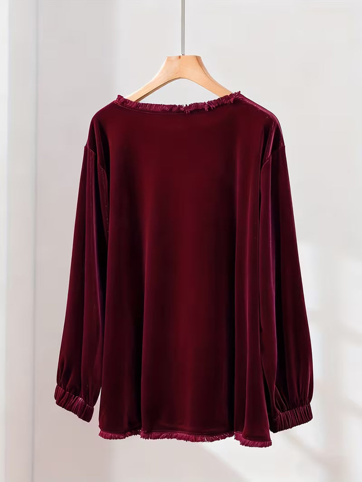 Petunia - Velvet Loose Fit Top