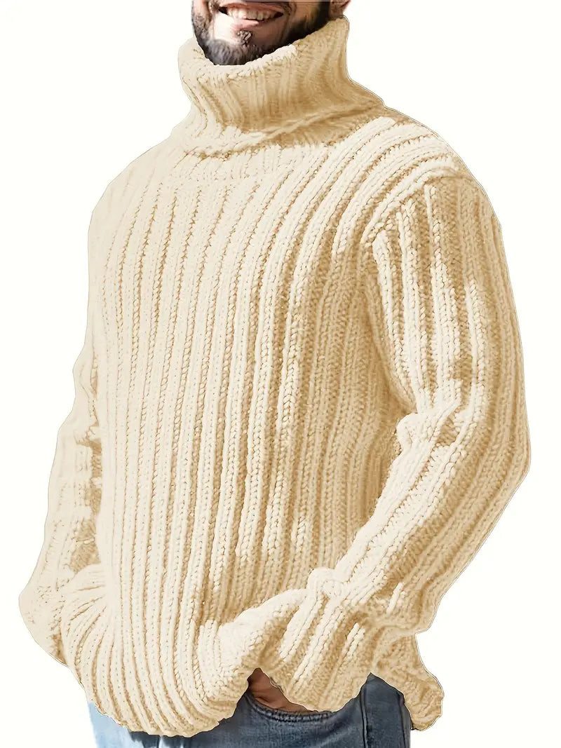 Lysander - High Neck Ribbed Sweater