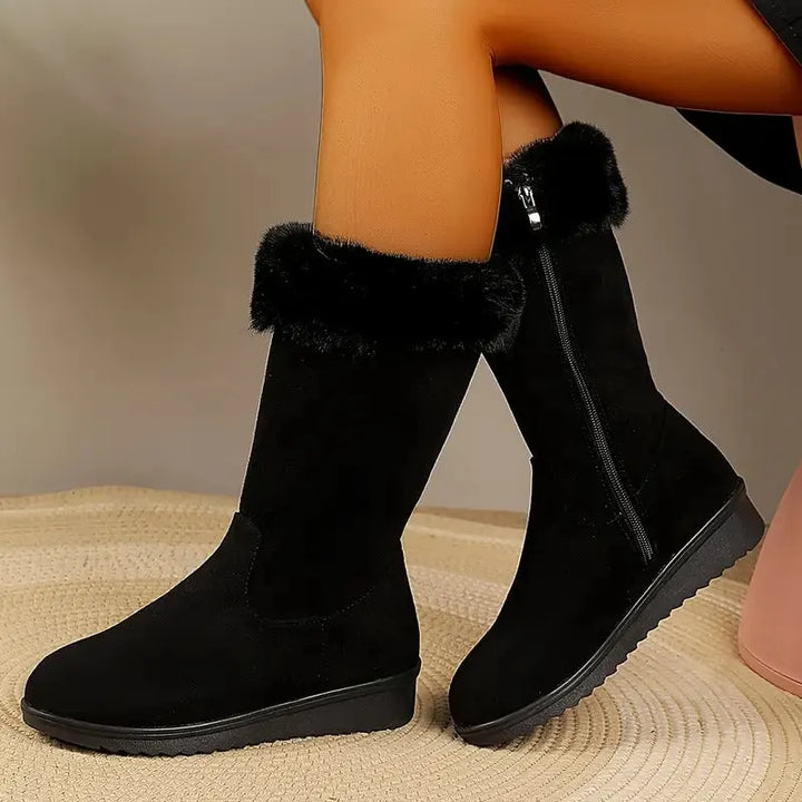 Neah - Warm Long Boot With Zipper