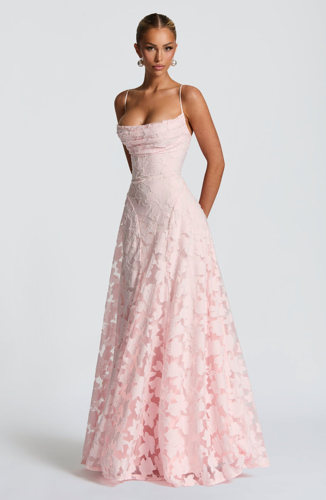 Kaleah - Maxi Dress with Lace Bodice
