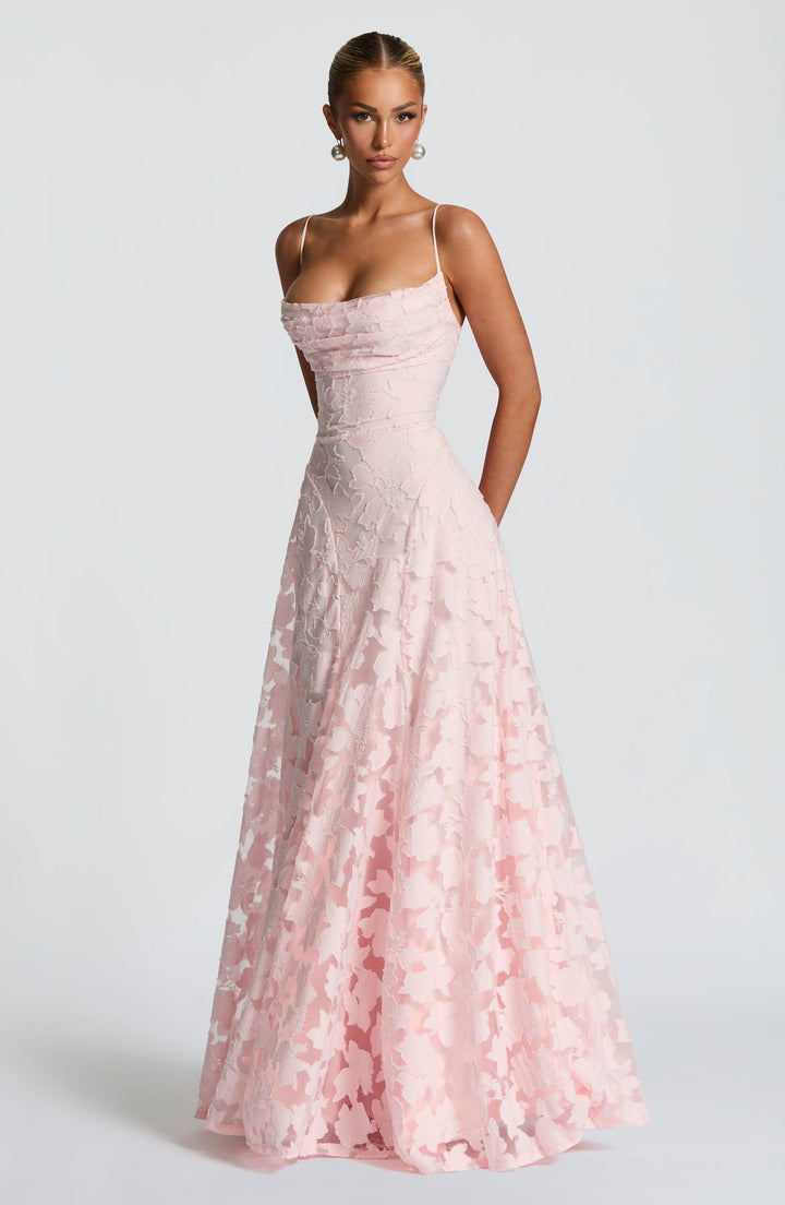 Kaleah - Maxi Dress with Lace Bodice