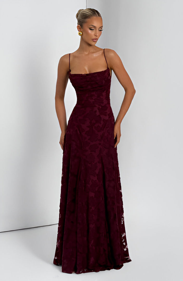 Kaleah - Maxi Dress with Lace Bodice