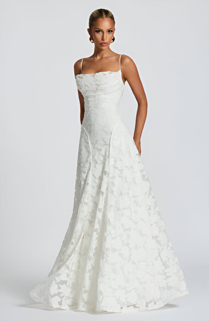 Kaleah - Maxi Dress with Lace Bodice