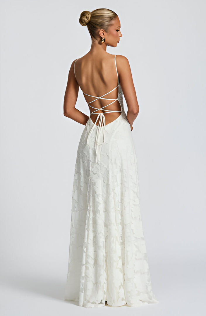 Kaleah - Maxi Dress with Lace Bodice