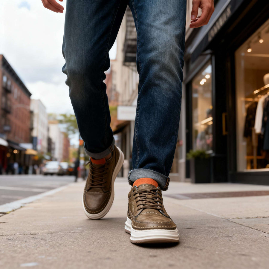Harold - Leather Lace-Up Sneaker