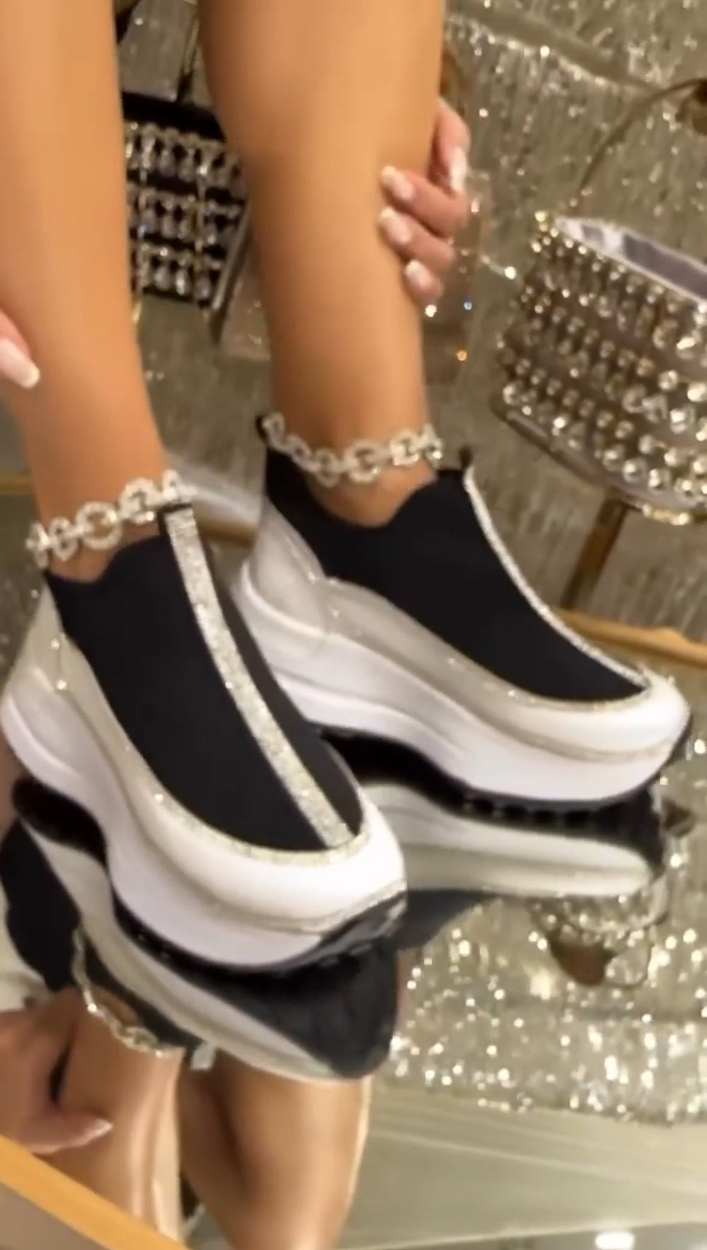 Kelsy - Chunky Glitters Sneakers