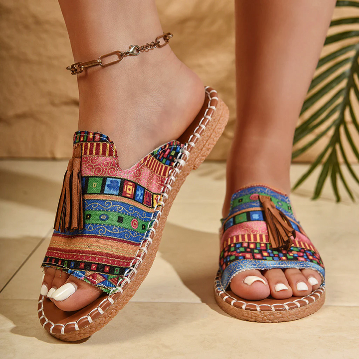 Margaret - Bohemian Tassel Sandals